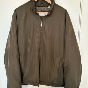 Joseph Abboud Men's Brown Windbreaker Jacket